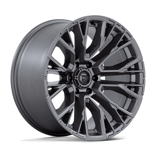 Fuel 1PC D848 REBAR MATTE GUNMETAL 17X9 6X4.5 ET +1 CB 66.06