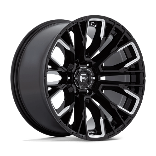 Fuel 1PC D849 REBAR GLOSS BLACK MILLED 17X9 6X5.5 ET +1 CB 106.1
