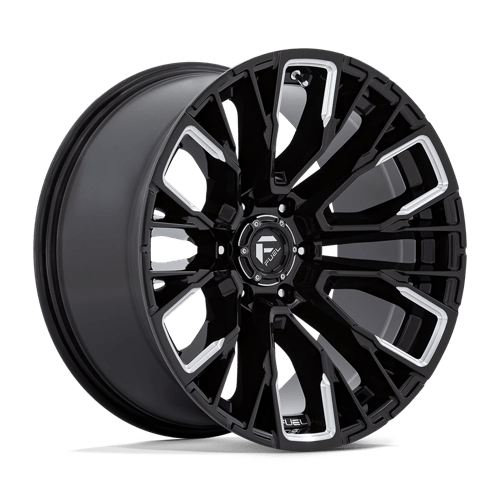 Fuel 1PC D849 REBAR GLOSS BLACK MILLED 20X10 6X135 ET -18 CB 87.1