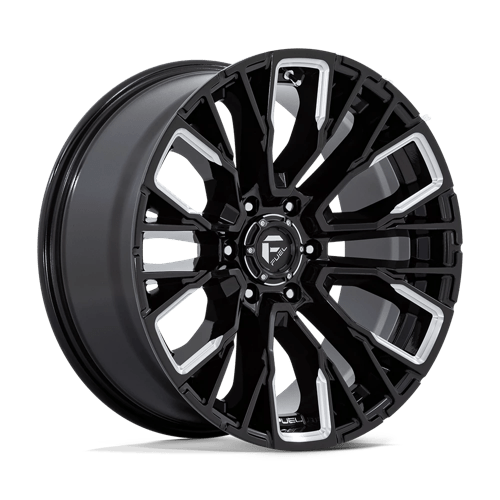Fuel 1PC D849 REBAR GLOSS BLACK MILLED 20X9 6X135 ET +1 CB 87.1