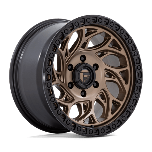 Fuel 1PC D841 RUNNER OR BRONZE W/ BLACK RING 15X10 5X4.5 ET -43 CB 72.56