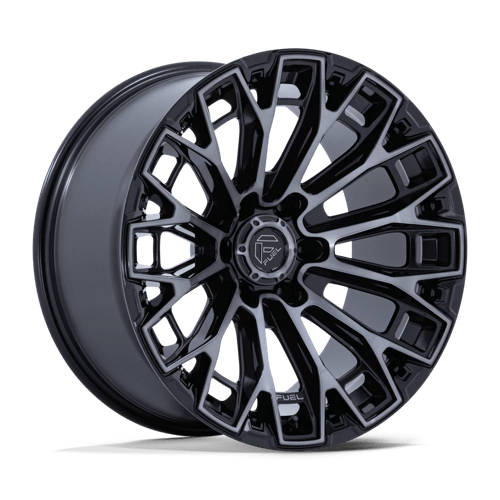 Fuel 1PC FC882 TRAX GLOSS BLACK W/ MACHINED DARK TINT FACE 20X10 8X180 ET -18 CB 124.2