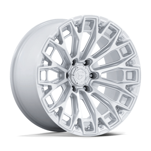 Fuel 1PC FC882 TRAX GLOSS SILVER W/ MACHINED FACE 17X9 6X135 ET -12 CB 87.1