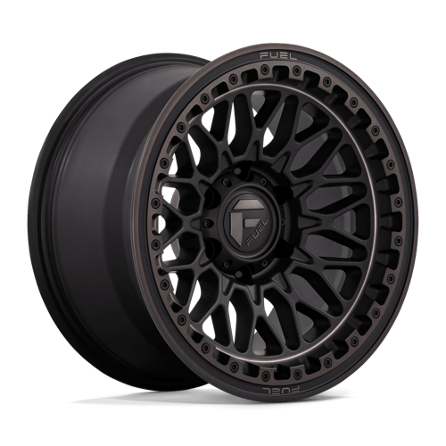 Fuel 1PC D759 TRIGGER MATTE BLACK DOUBLE DARK TINT 17X9 6X5.5 ET -12 CB 106.1