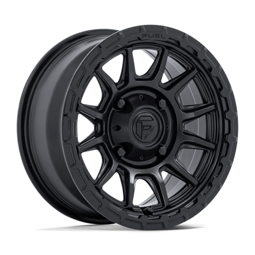 Fuel UTV FV866 PISTON UTV MATTE BLACK W/ GLOSS BLACK LIP 15X7 4X110 ET +10 CB 79.4