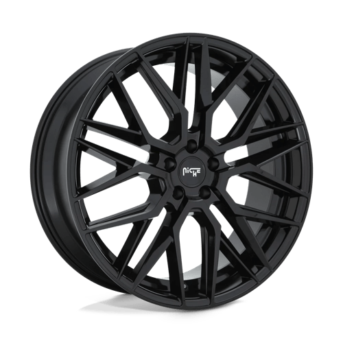 Niche 1PC M224 GAMMA GLOSS BLACK 22X9 5X4.5 ET +38 CB 72.56