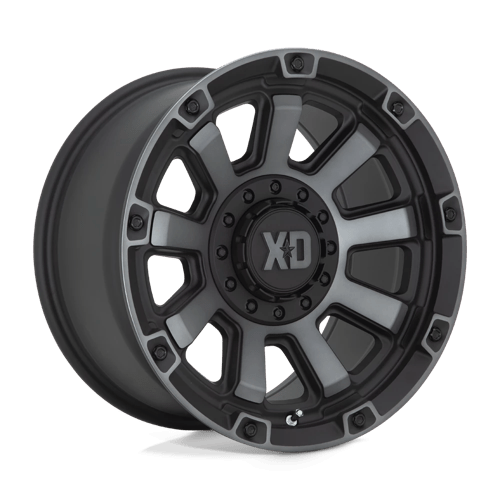 XD XD852 GAUNTLET SATIN BLACK W/ GRAY TINT 17X9 6X135/5.5 ET +0 CB 106.1