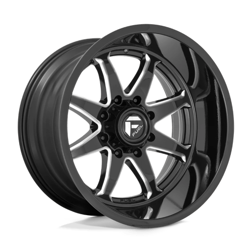 Fuel 1PC D749 HAMMER GLOSS BLACK MILLED 20X9 6X5.5 ET +1 CB 106.1