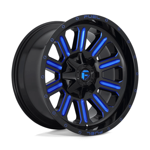 Fuel 1PC D646 HARDLINE GLOSS BLACK W/ BLUE TINT 20X10 8X170 ET -18 CB 125.1