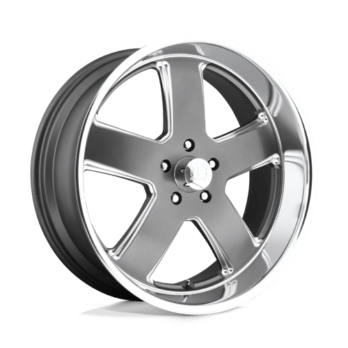 US Mag 1PC U118 HUSTLER MATTE GUNMETAL 22X11 5X5.0 ET +18 CB 78.1