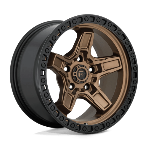 Fuel 1PC D699 KICKER MATTE BRONZE BLACK BEAD RING 17X9 5X5.0 ET -12 CB 71.5