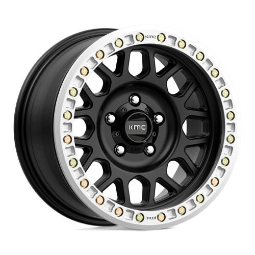 KMC KM234 GRENADE DESERT BEADLOCK SATIN BLACK 20X9 8X6.5 ET -12 CB 125.1