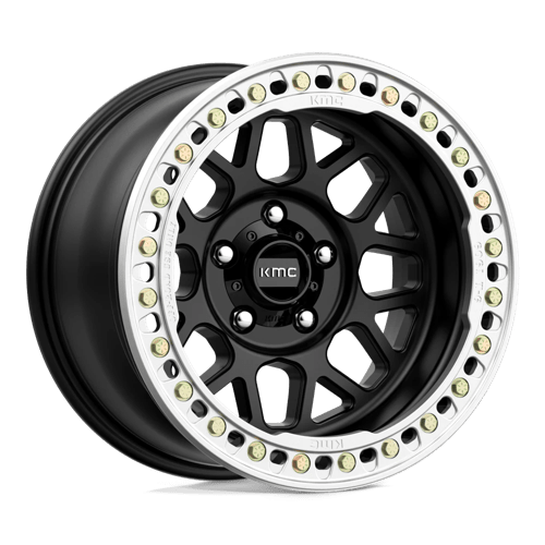 KMC KM235 GRENADE CRAWL BEADLOCK SATIN BLACK 17X8.5 6X5.5 ET +0 CB 108