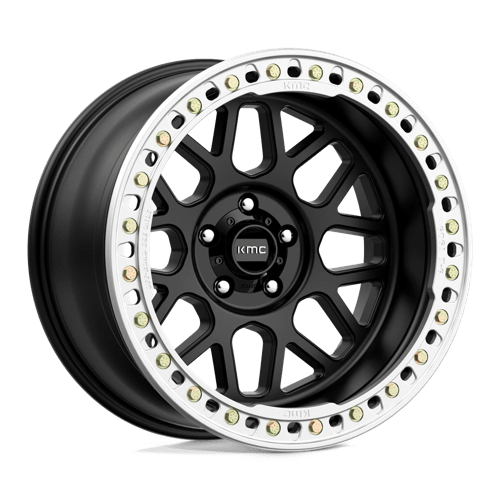 KMC KM235 GRENADE CRAWL BEADLOCK SATIN BLACK 20X10 5X5.0 ET -48 CB 71.5