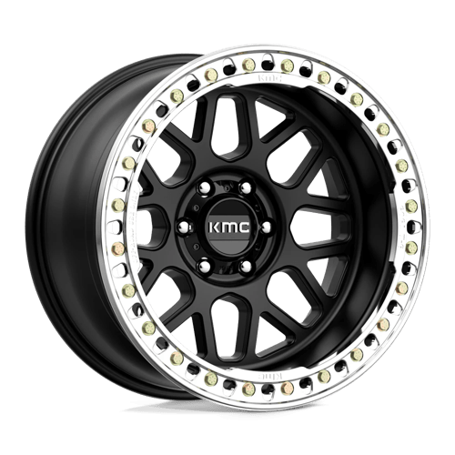 KMC KM235 GRENADE CRAWL BEADLOCK SATIN BLACK 20X10 6X5.5 ET -48 CB 108