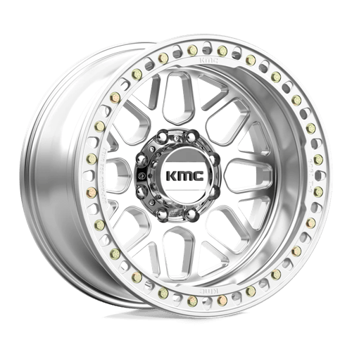KMC KM235 GRENADE CRAWL BEADLOCK MACHINED 20X10 8X6.5 ET -48 CB 125.1