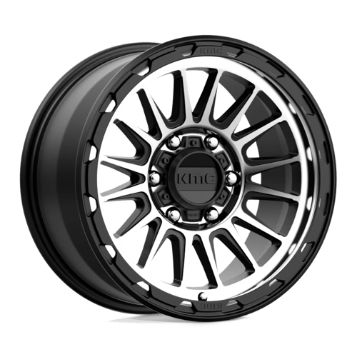 KMC KM542 IMPACT SATIN BLACK MACHINED 17X9 6X5.5 ET +18 CB 106.1