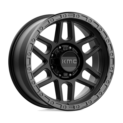 KMC KM544 MESA SATIN BLACK W/ GLOSS BLACK LIP 20X9 8X170 ET +0 CB 125.1