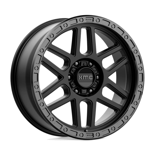KMC KM544 MESA SATIN BLACK W/ GLOSS BLACK LIP 20X9 6X135 ET +18 CB 87.1