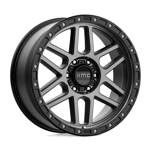 KMC KM544 MESA SATIN BLACK W/ GRAY TINT 17X9 6X5.5 ET +18 CB 106.1