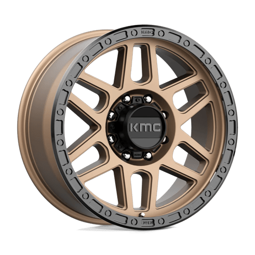 KMC KM544 MESA MATTE BRONZE W/ BLACK LIP 17X9 8X6.5 ET +18 CB 125.1