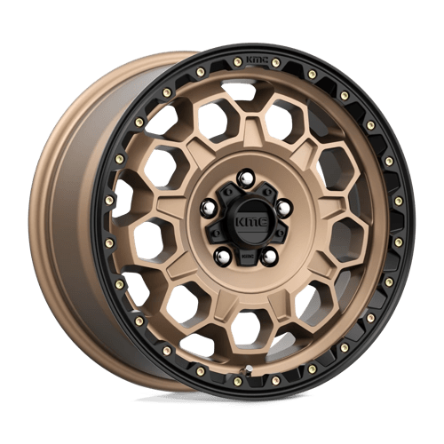 KMC KM545 TREK MATTE BRONZE W/ BLACK LIP 17X8 5X4.25 ET +38 CB 72.56
