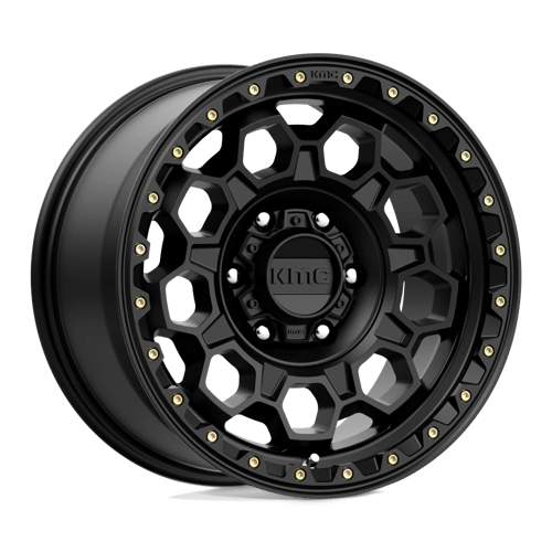 KMC KM545 TREK SATIN BLACK 17X9 6X5.5 ET +0 CB 106.1