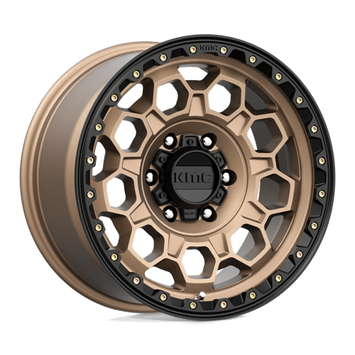 KMC KM545 TREK MATTE BRONZE W/ BLACK LIP 17X9 6X5.5 ET +0 CB 106.1
