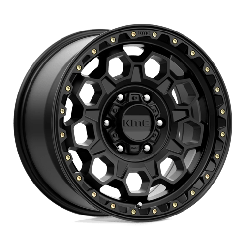 KMC KM545 TREK SATIN BLACK 17X9 6X5.5 ET +18 CB 106.1