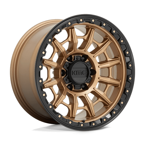 KMC KM547 CARNAGE MATTE BRONZE W/ BLACK LIP 17X9 5X5.0 ET +0 CB 71.5