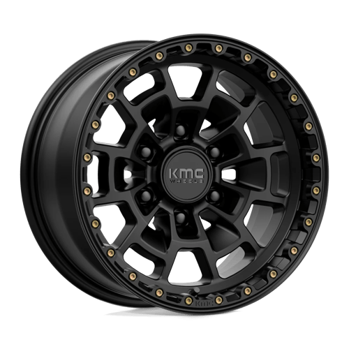 KMC KM718 SUMMIT SATIN BLACK 16X8 6X120 ET +0 CB 66.9