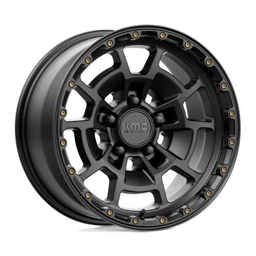 KMC KM718 SUMMIT SATIN BLACK 17X8.5 5X5.0 ET +0 CB 71.5