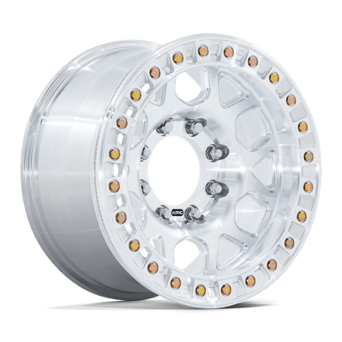 KMC KM450 MESA FORGED BEADLOCK RAW MACHINED 17X9 8X6.5 ET -12 CB 125.1