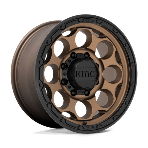 KMC KM541 DIRTY HARRY MATTE BRONZE W/ BLACK LIP 17X8.5 8X6.5 ET +0 CB 125.1