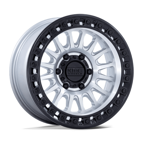 KMC KM552 IMS MACHINED W/ MATTE BLACK LIP 17X8.5 6X5.5 ET -10 CB 106.1
