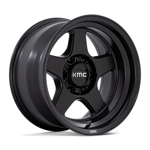 KMC KM728 LOBO MATTE BLACK 17X9 5X5.0 ET -38 CB 71.5