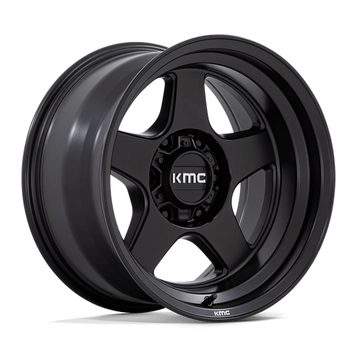 KMC KM728 LOBO MATTE BLACK 17X8.5 6X4.5 ET +18 CB 66.06