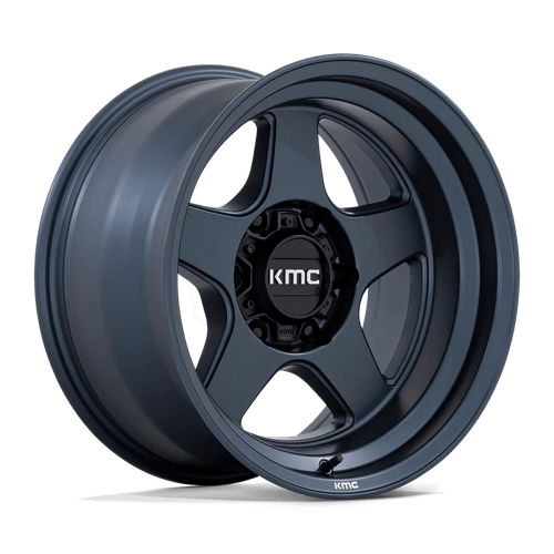 KMC KM728 LOBO METALLIC BLUE 17X9 6X5.5 ET -38 CB 106.1