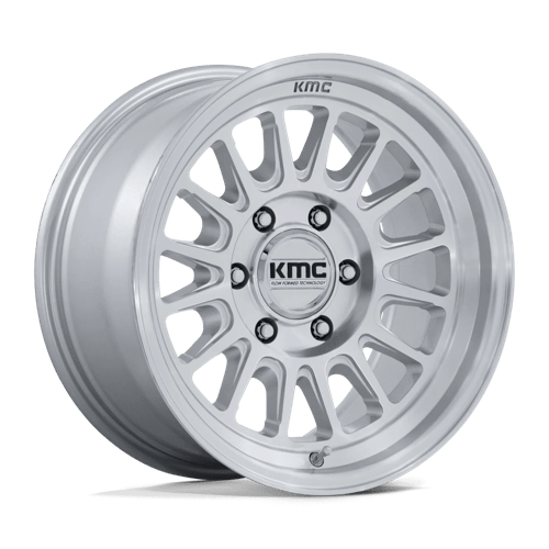 KMC KM733 IMPACT FFT GLOSS SILVER W/ MACHINED FACE 18X9 8X170 ET +0 CB 125.1