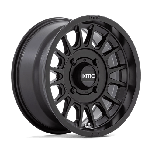 KMC Powersports KS138 IMPACT UTV SATIN BLACK 15X7 4X156 ET +10 CB 115.1