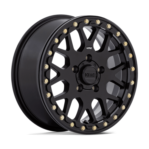 KMC Powersports KS235 GRENADE UTV BEADLOCK SATIN BLACK 15X6 5X4.5 ET +38 CB 72.56