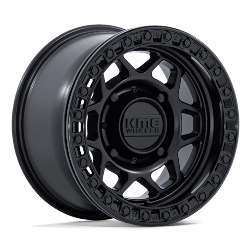 KMC Powersports KS241 TORX UTV BEADLOCK MATTE BLACK W/ GLOSS BLACK RING 15X8 4X137 ET +0 CB 96