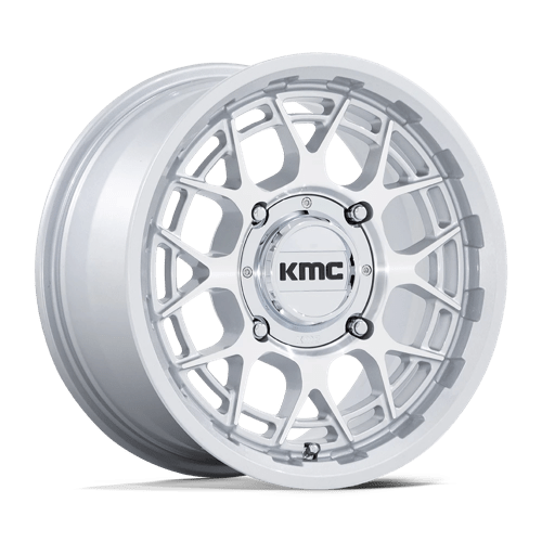 KMC Powersports KS139 TECHNIC UTV GLOSS SILVER MACHINED 15X7 4X137 ET +38 CB 96