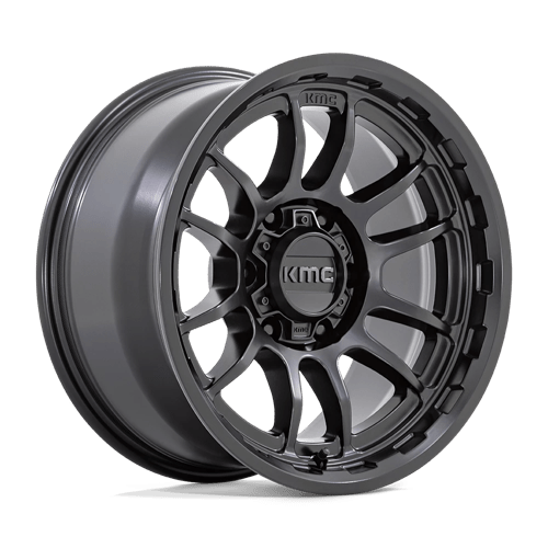 KMC KM727 WRATH SATIN BLACK 17X8.5 6X5.5 ET -10 CB 106.1