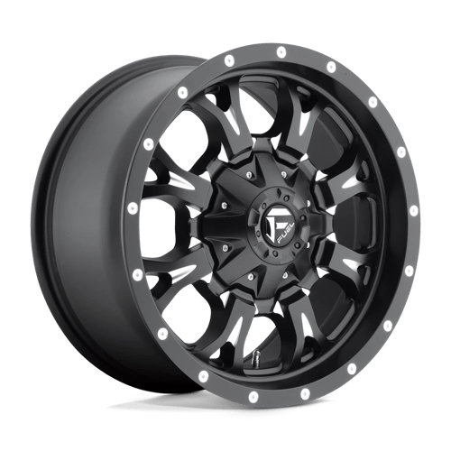 Fuel 1PC D517 KRANK MATTE BLACK MILLED 20X10 8X180 ET -12 CB 125.1