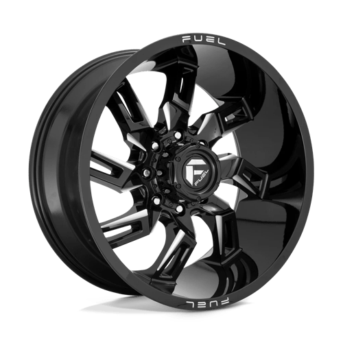 Fuel 1PC D747 LOCKDOWN GLOSS BLACK MILLED 22X10 8X170 ET -18 CB 125.1