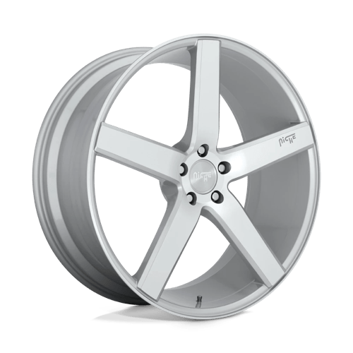Niche 1PC M135 MILAN GLOSS SILVER MACHINED 20X8.5 5X4.5 ET +35 CB 72.56