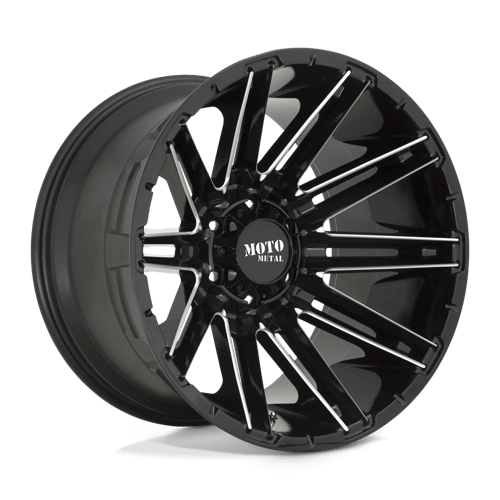 Moto Metal MO998 KRAKEN GLOSS BLACK MILLED 20X9 8X170 ET +0 CB 125.1