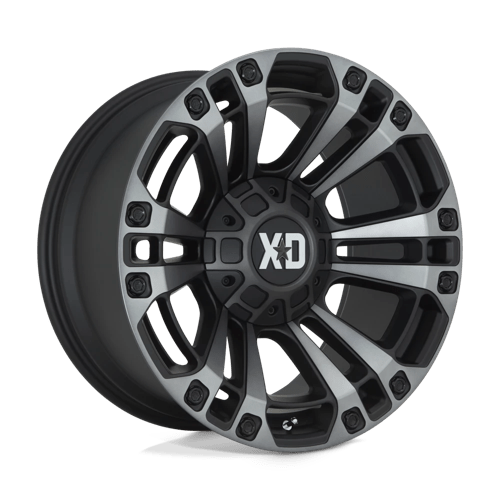 XD XD851 MONSTER 3 SATIN BLACK W/ GRAY TINT 20X9 5X5.0/5.5 ET +18 CB 78.1
