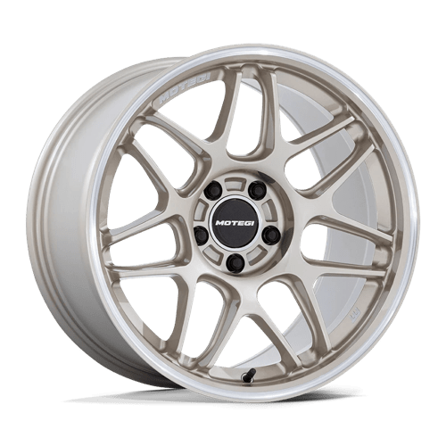 Motegi MR158 TSUBAKI MOTORSPORT GOLD W/ MACHINED LIP 18X9.5 5X120 ET +35 CB 74.1